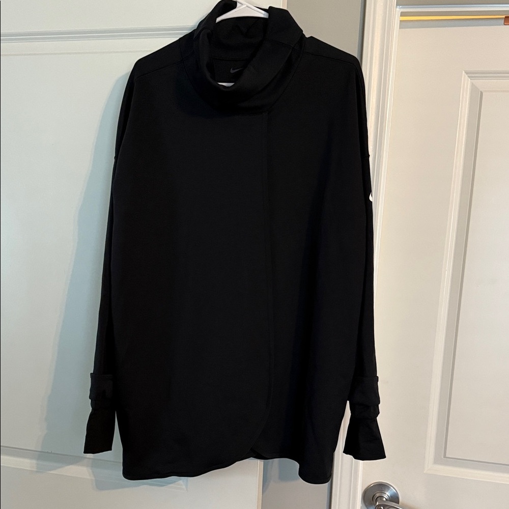 Nike Black High-Neck Long Sleeve Oversized shirt size XXL